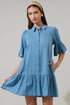 Haysville Chambray Shift Mini Dress